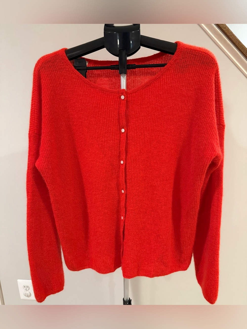 Sezane Gaspard Cardigan Sweater EUC Red XXXL
